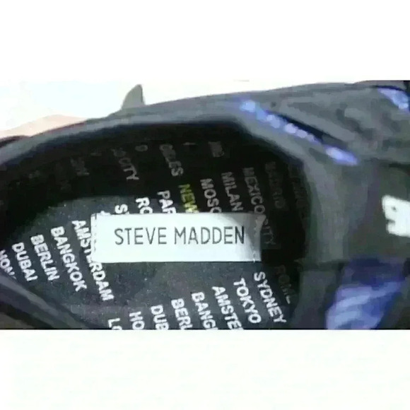 Steve Madden Besler Navy Men's Lace Up, Slip On Lightweight Tennis Shoe Size 7.5 - Picture 8 of 12